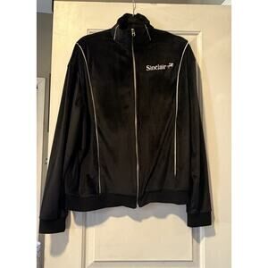 Sinclair Global Velour Piping Track Jacket Black Men’s Size Large